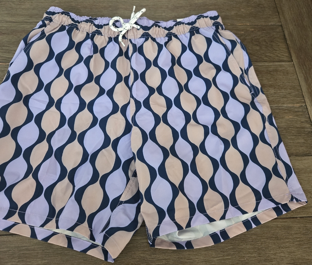 George Athletic Blue and Tan Shorts
